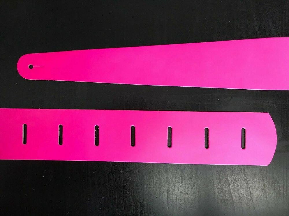 Guitar Strap - Fluorescent Pink (1.2)